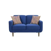 Jax Loveseat in Royal Blue by Emerald Home Furnishings