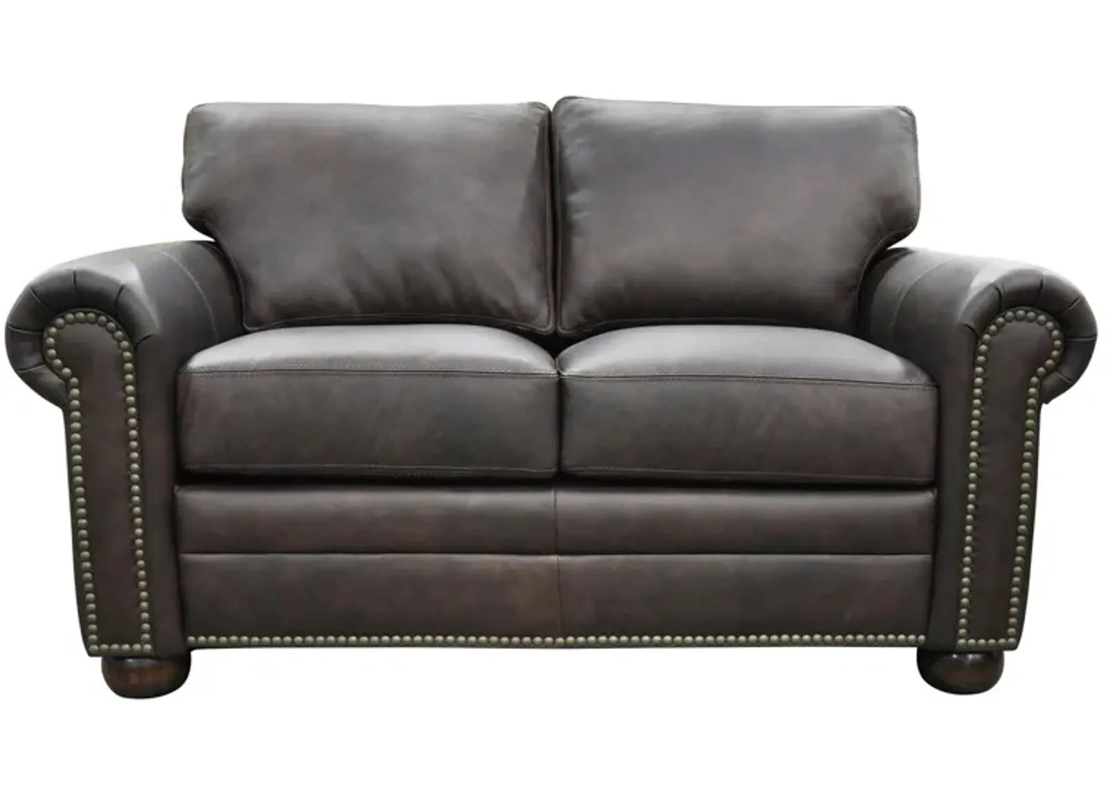 Savannah Loveseat in Urban Mahogany by Omnia Leather