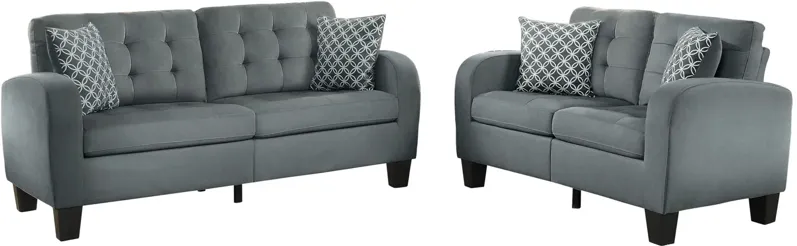 Dexter Loveseat in Gray by Homelegance