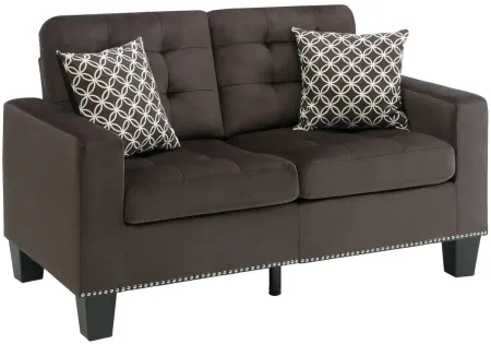 Delta Loveseat in Chocolate by Homelegance