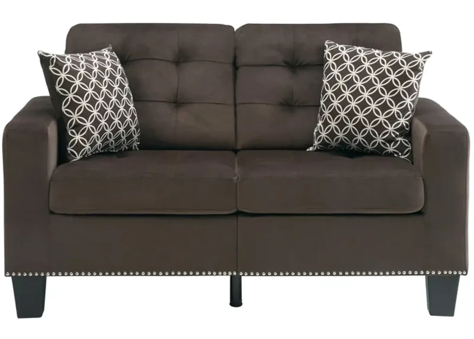 Delta Loveseat in Chocolate by Homelegance