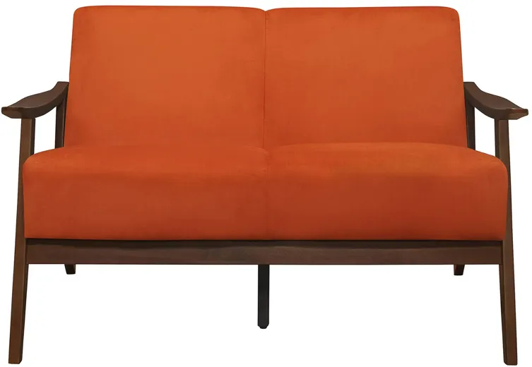 Lewiston Loveseat in Orange by Homelegance