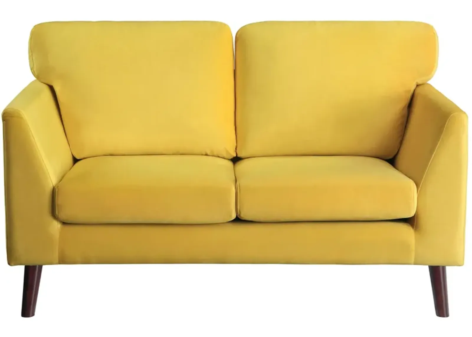 Kingston Loveseat in Yellow by Homelegance