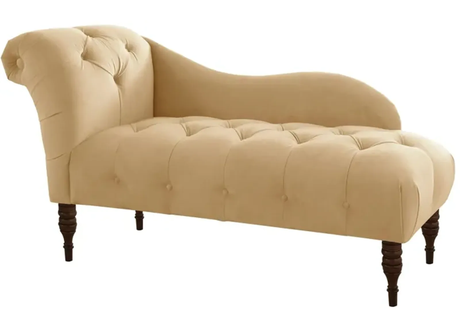 Opulence Chaise Lounge in Velvet Buckwheat by Skyline