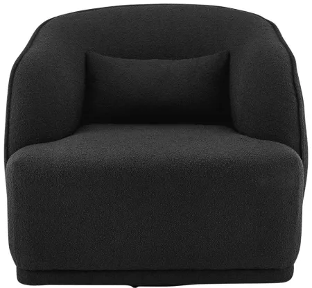 Steward Accent Chair in Boucle Black by New Pacific Direct