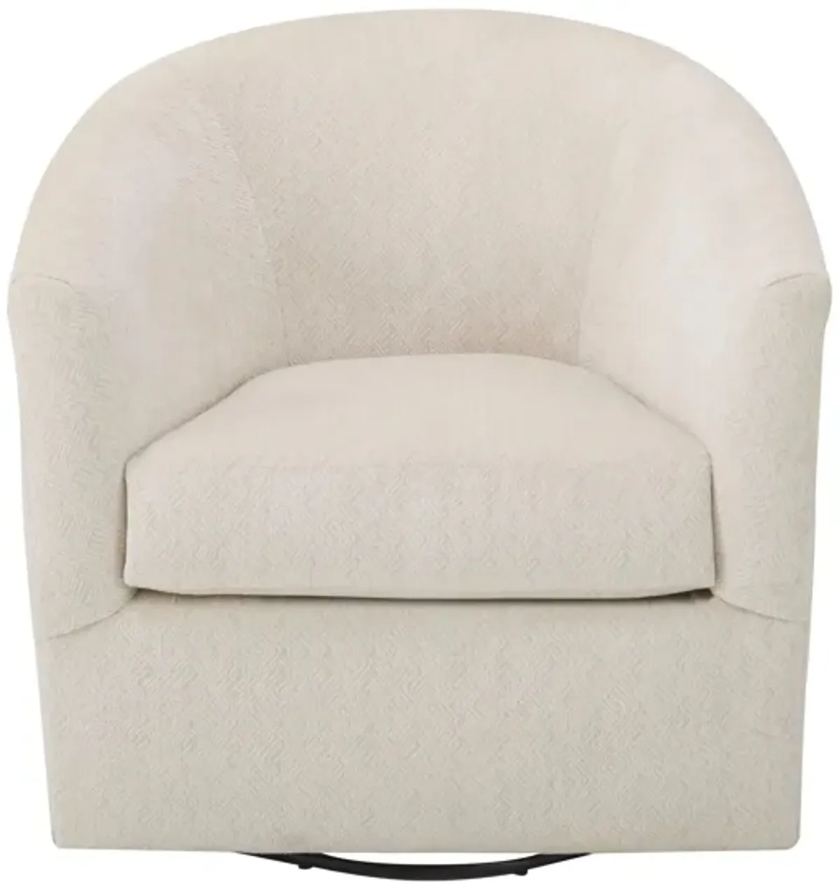 Keene Swivel Chair in Ivory by Chairs America