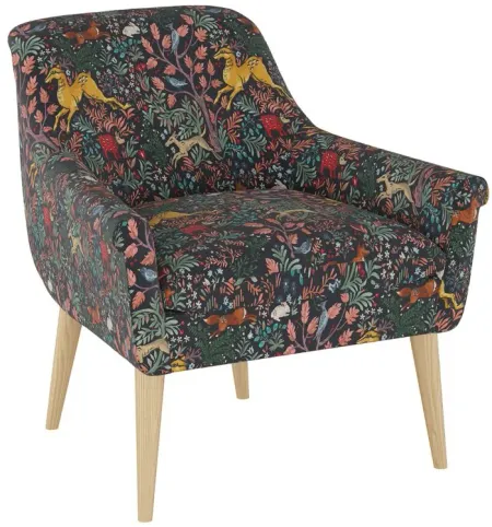 Tait Accent Chair in Frolic Navy by Skyline