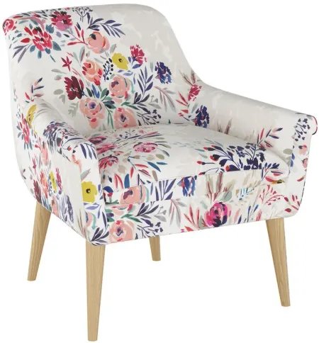 Tait Accent Chair in Bianca Floral Multi by Skyline