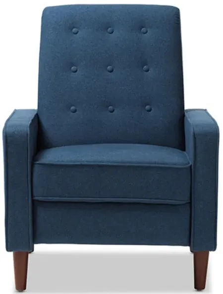 Mathias Lounge Chair in Blue by Wholesale Interiors