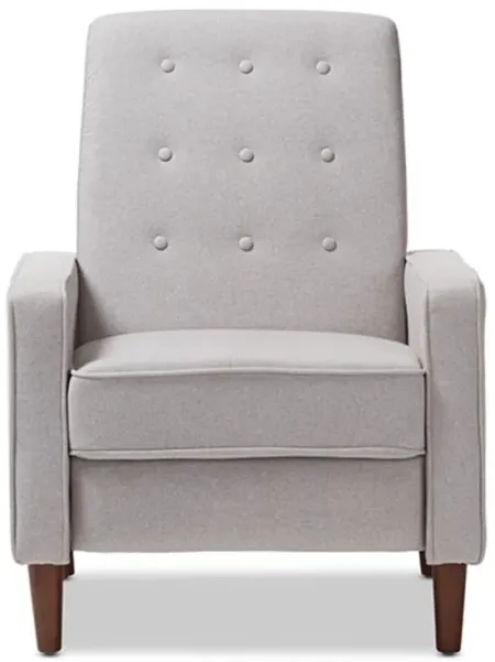 Mathias Lounge Chair in Light Gray by Wholesale Interiors