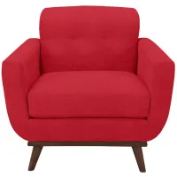 Milo Chair in Suede-So-Soft Cardinal by H.M. Richards