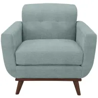 Milo Chair in Suede-So-Soft Hydra by H.M. Richards