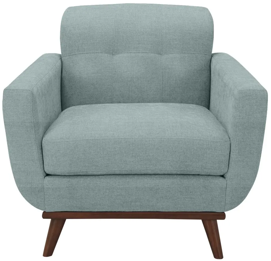 Milo Chair in Suede-So-Soft Hydra by H.M. Richards