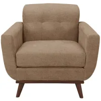 Milo Chair in Suede-So-Soft Khaki by H.M. Richards