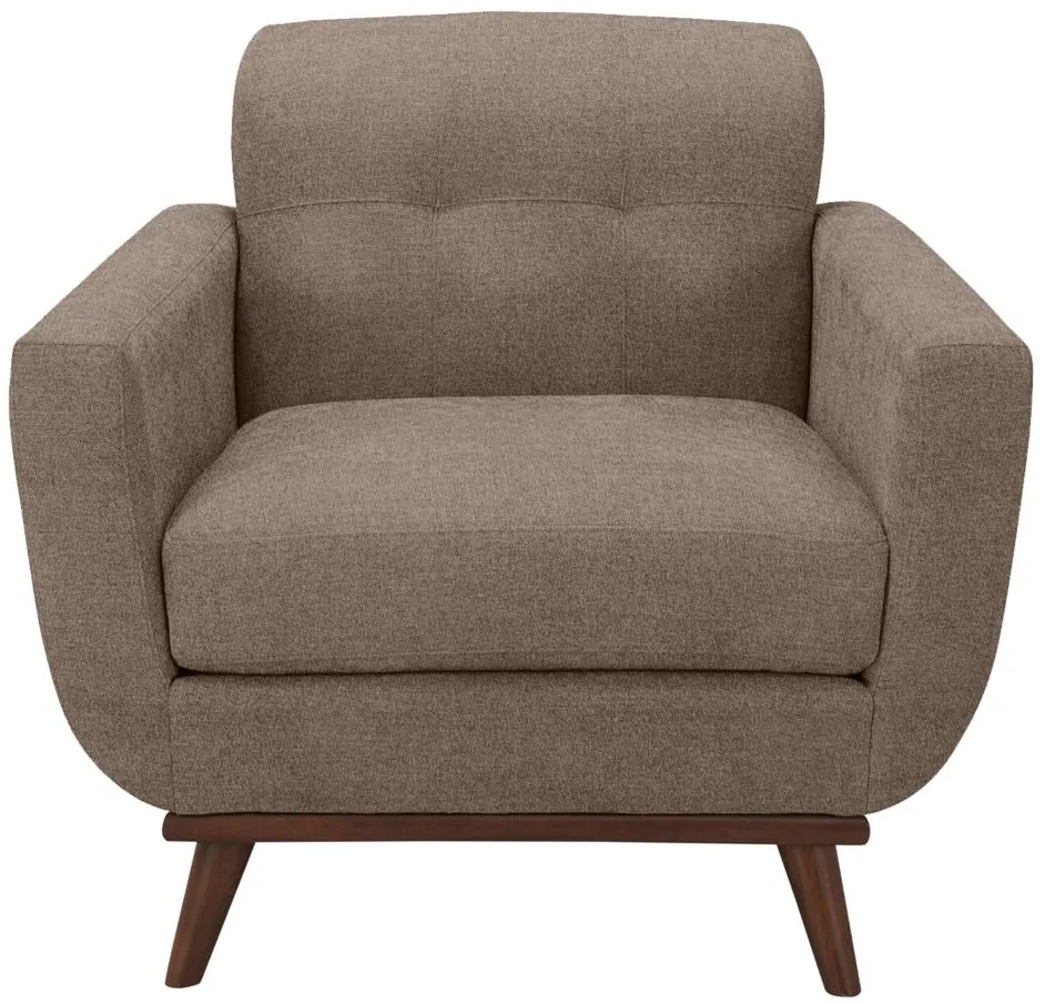 Milo Chair in Suede-So-Soft Mineral by H.M. Richards