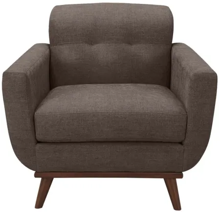 Milo Chair in Suede-So-Soft Chocolate by H.M. Richards