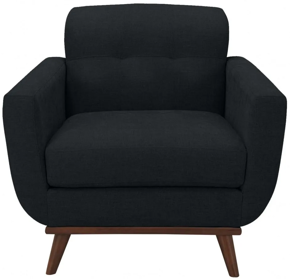 Milo Chair in Suede-So-Soft Midnight by H.M. Richards