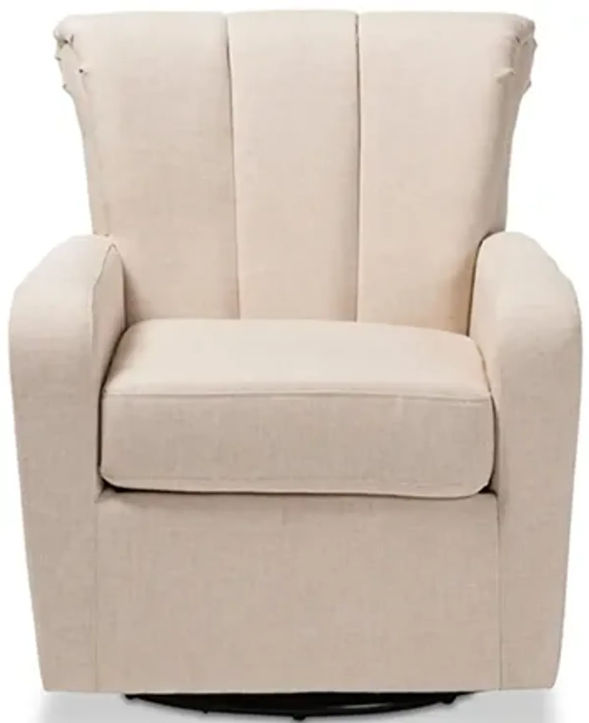 Rayner Swivel Chair in Beige by Wholesale Interiors