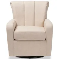 Rayner Swivel Chair in Beige by Wholesale Interiors