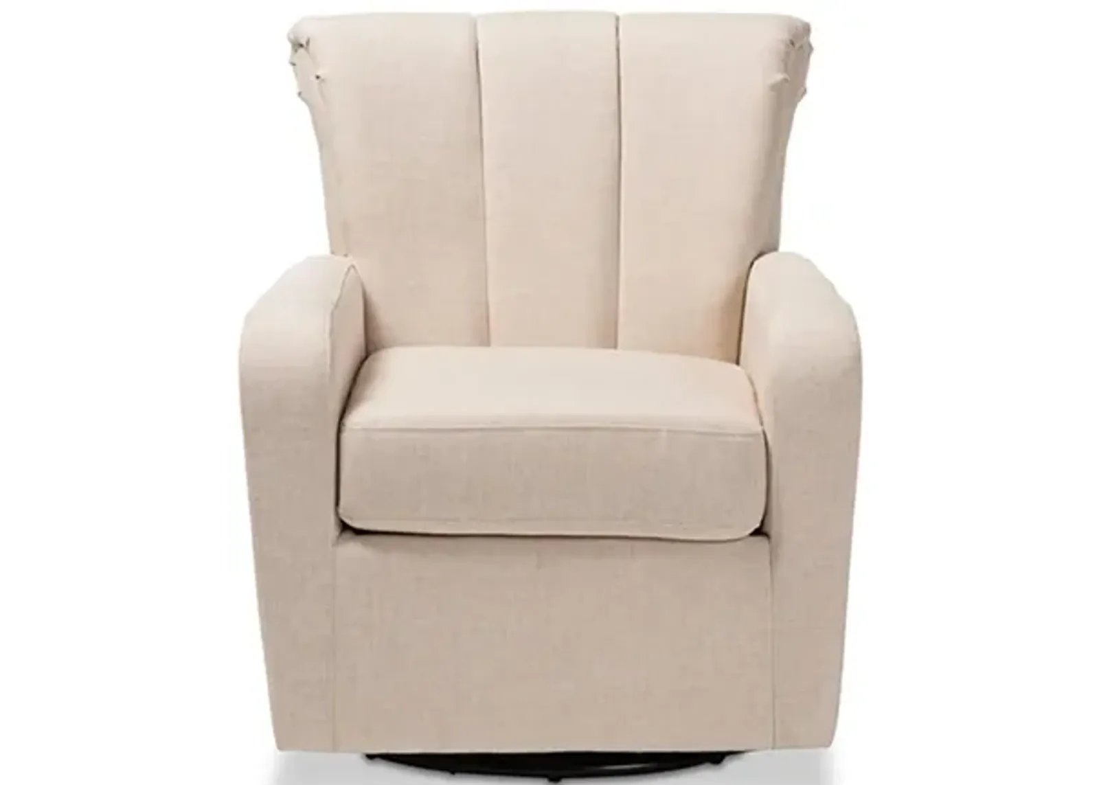 Rayner Swivel Chair in Beige by Wholesale Interiors