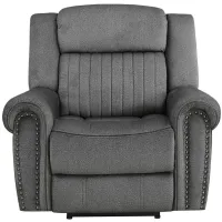 Lanning Power Reclining Chair in Charcoal by Homelegance