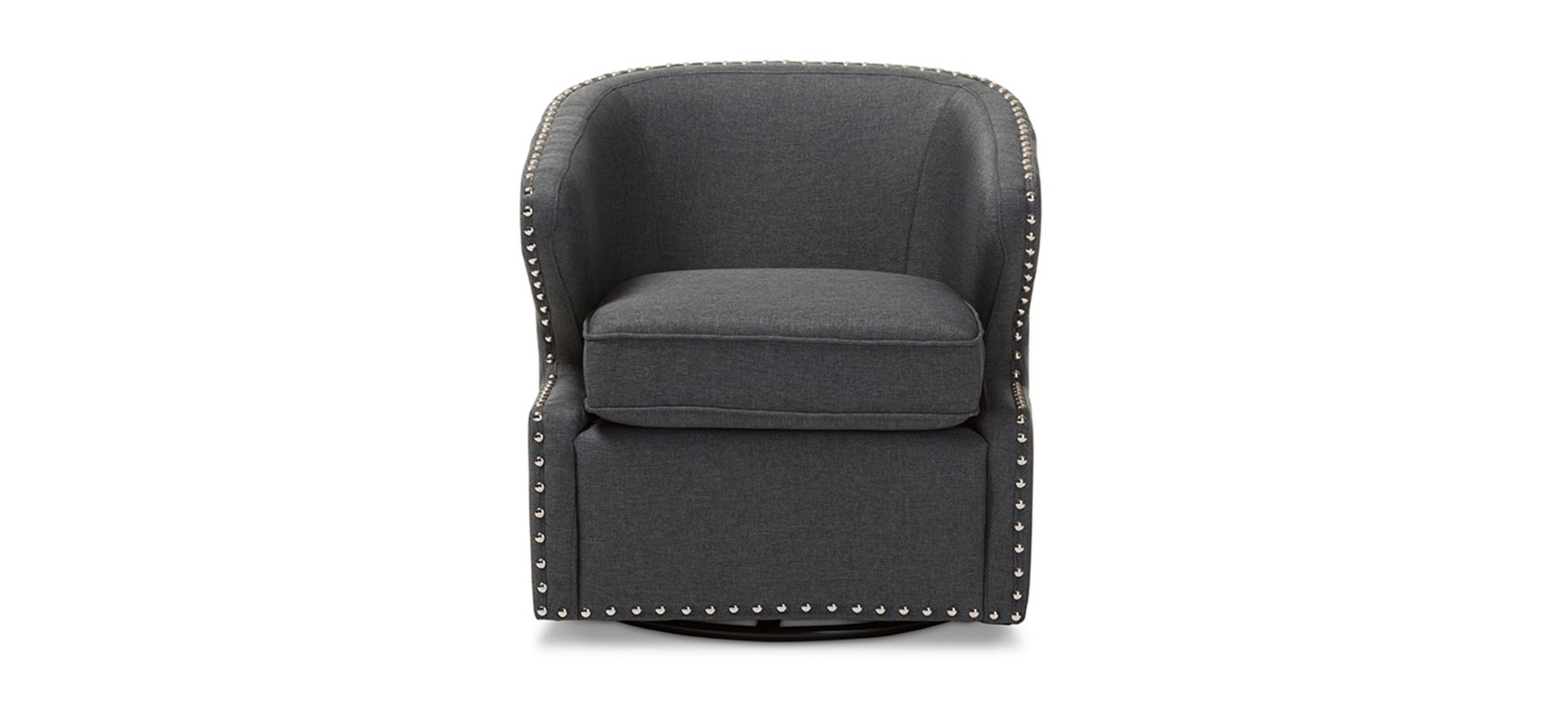 Finley Swivel Armchair in Gray by Wholesale Interiors
