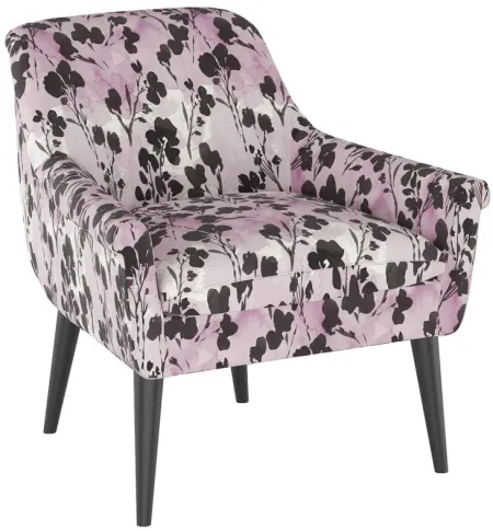 Tori Accent Chair in Adelaide Floral Lavender by Skyline
