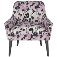 Tori Accent Chair in Adelaide Floral Lavender by Skyline