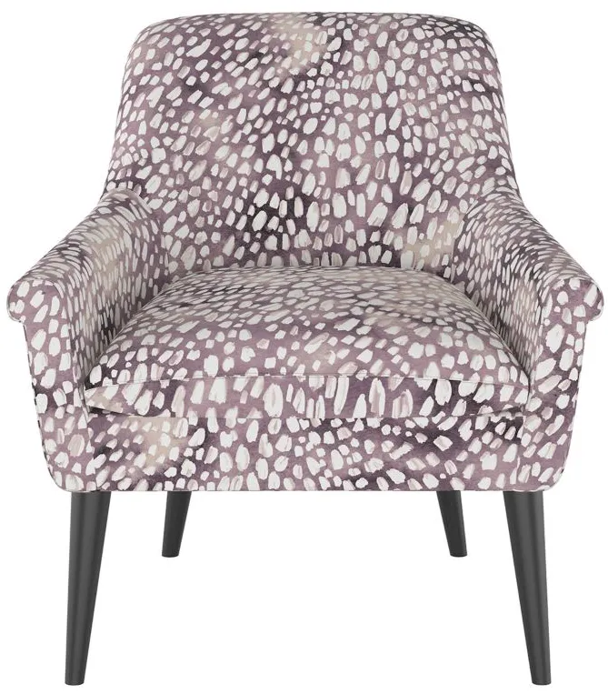 Tori Accent Chair in Aqua Dot Lavender by Skyline