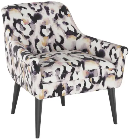 Tori Accent Chair in Aqua Leo Lavender by Skyline