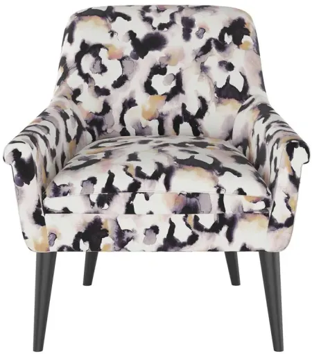 Tori Accent Chair in Aqua Leo Lavender by Skyline