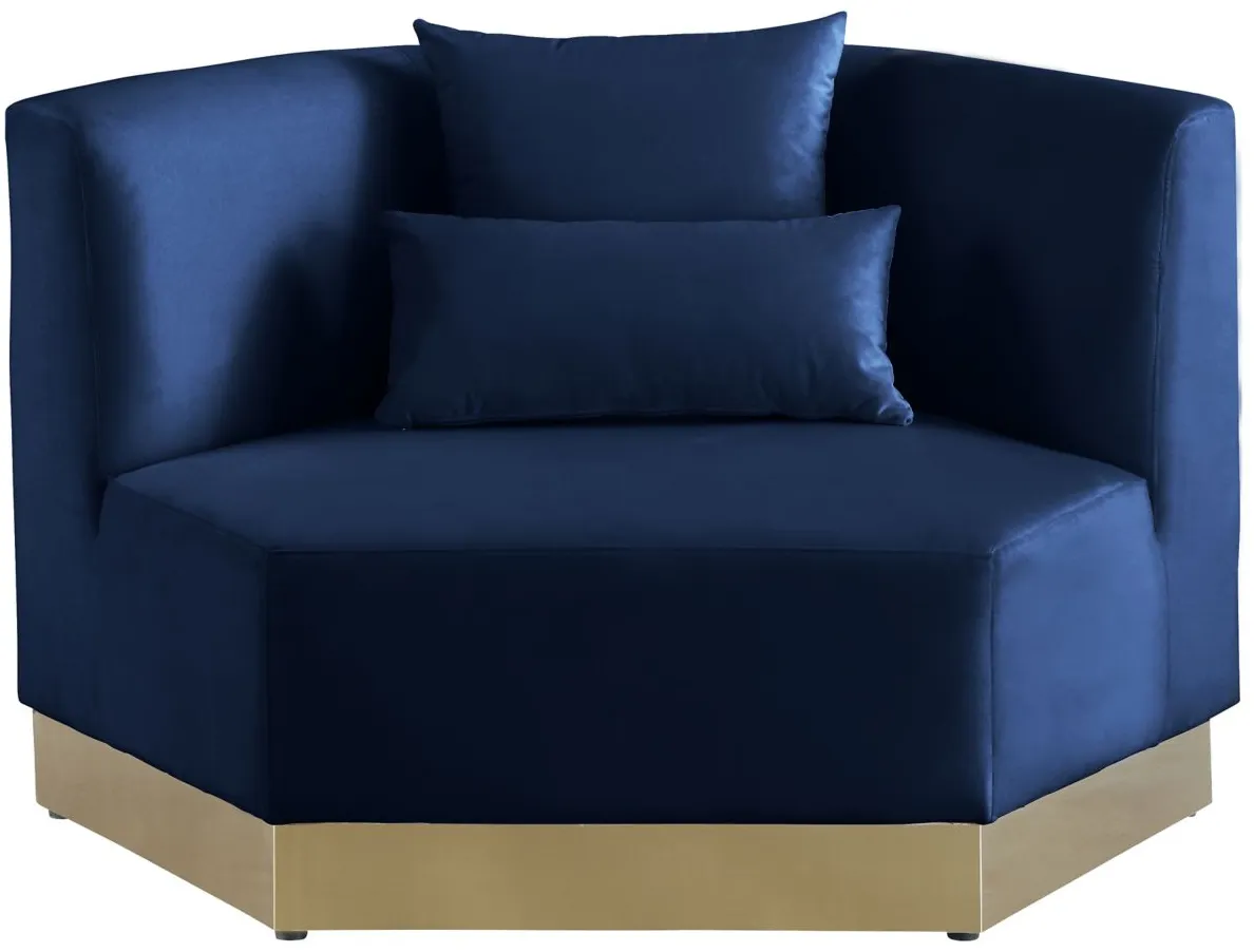 Marquis Velvet Chair in Navy by Meridian Furniture