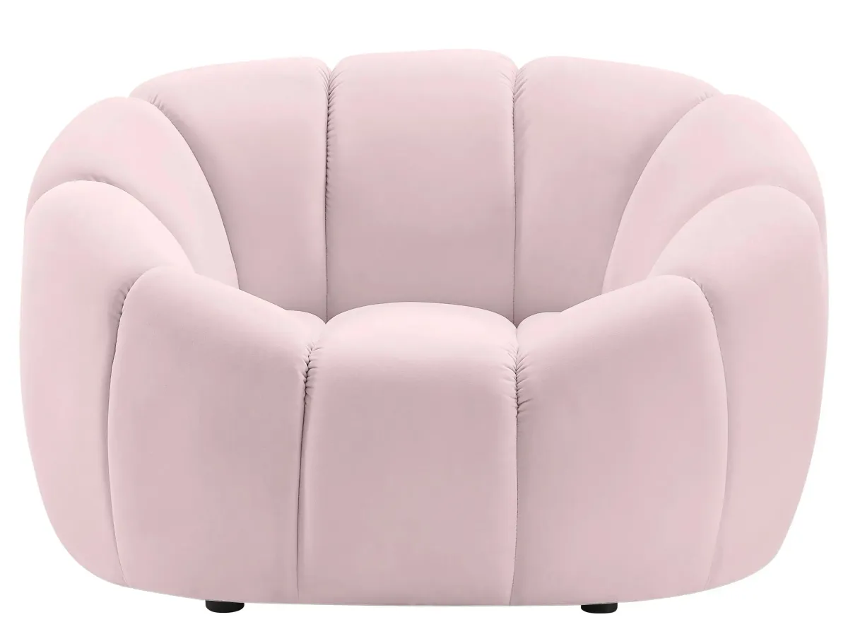 Elijah Velvet Chair in Pink by Meridian Furniture