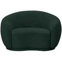 Hyde Boucle Fabric Chair in Green by Meridian Furniture