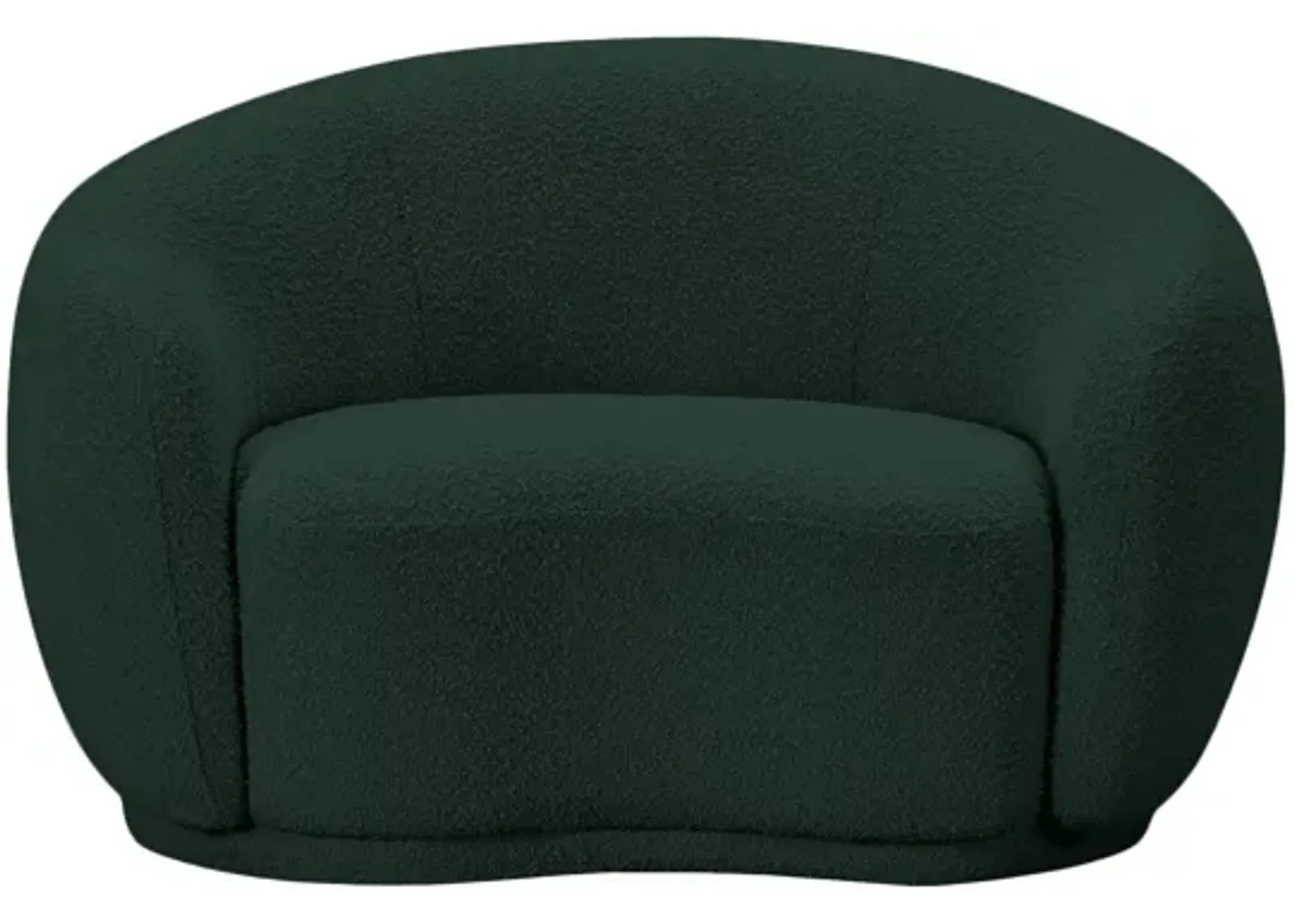 Hyde Boucle Fabric Chair in Green by Meridian Furniture