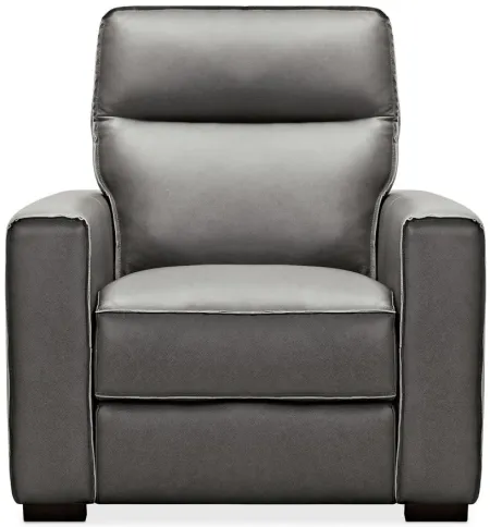 Braeburn Leather Recliner in Grey by Hooker Furniture