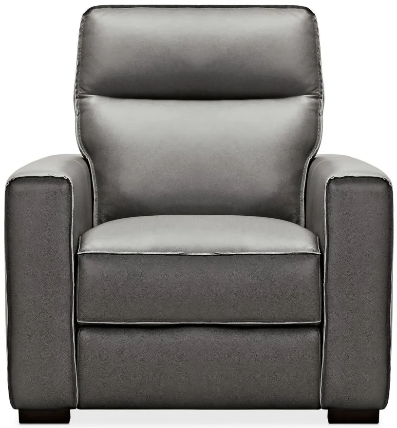 Braeburn Leather Recliner in Grey by Hooker Furniture