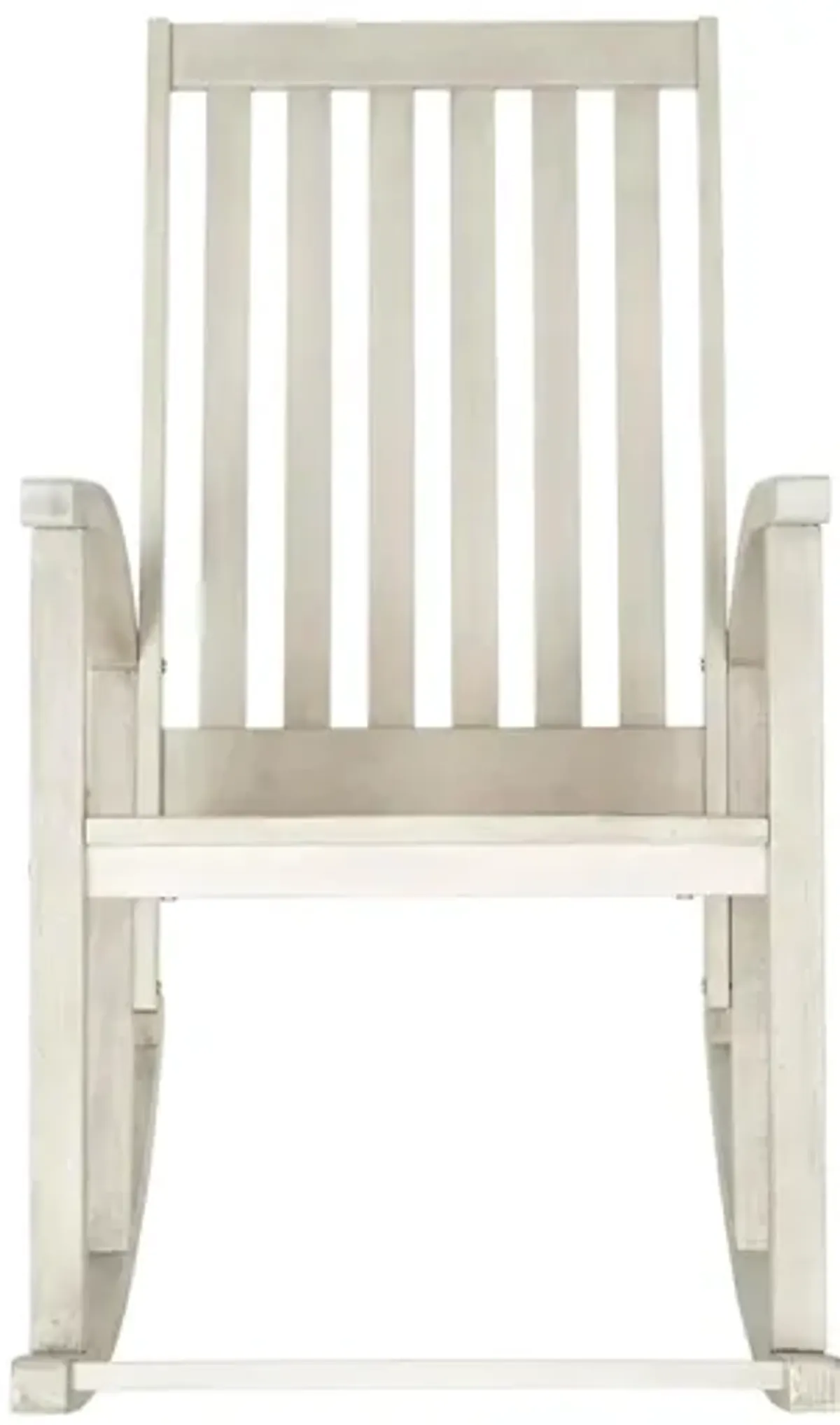 Clayton Outdoor Rocking Chair in White by Safavieh