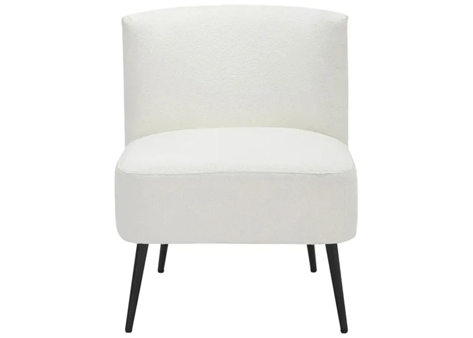 Fran Slipper Chair in White by Lumisource