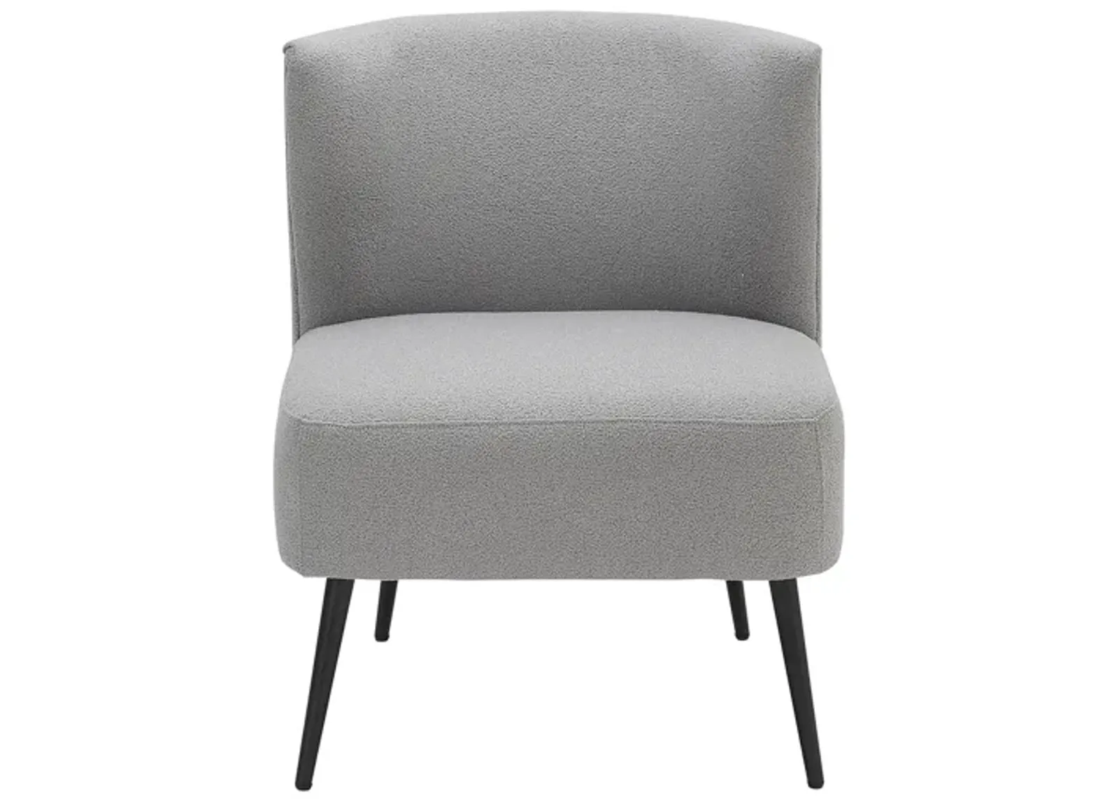 Fran Slipper Chair in Light Grey by Lumisource