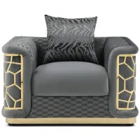 Talia Chair in Dark Gray by Glory Furniture