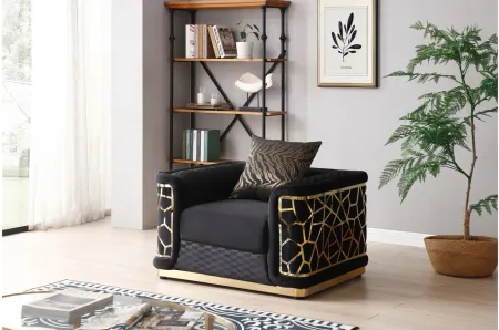 Talia Chair in Black by Glory Furniture