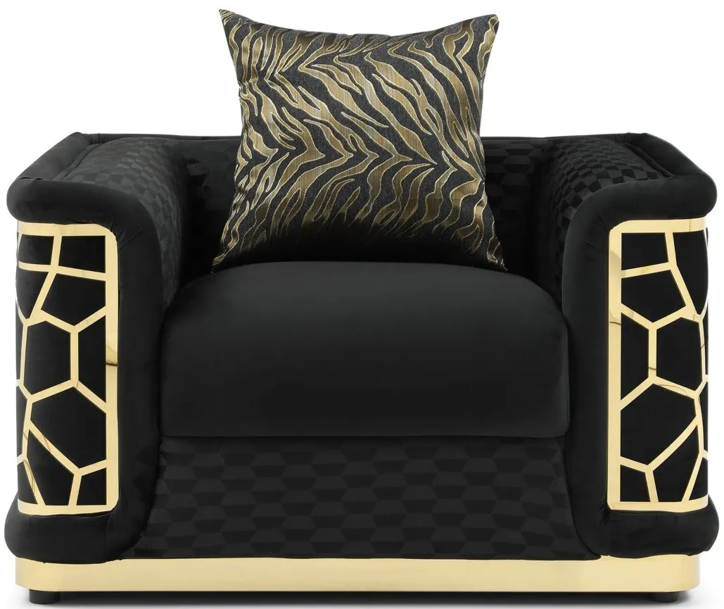 Talia Chair in Black by Glory Furniture