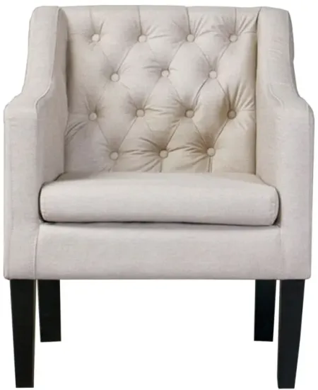 Brittany Club Chair in Beige by Wholesale Interiors