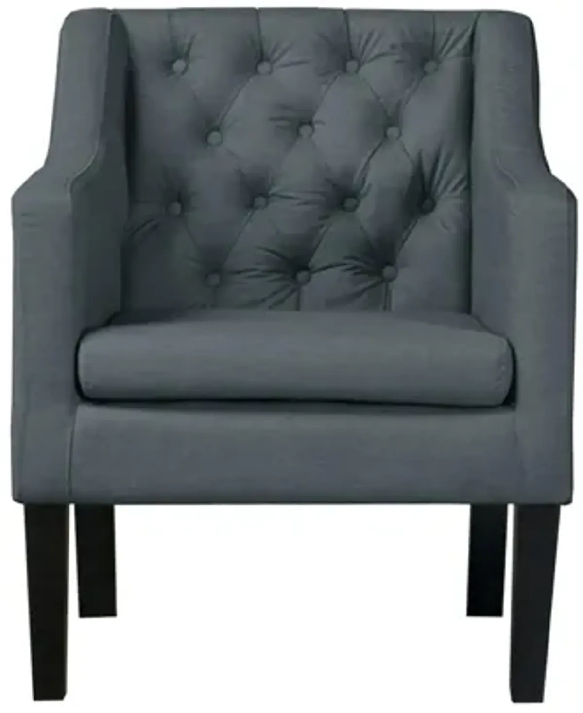 Brittany Club Chair in Gray by Wholesale Interiors