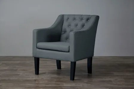 Brittany Club Chair in Gray by Wholesale Interiors