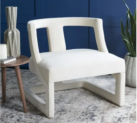 Rhyes Accent Chair in CREAM by Safavieh