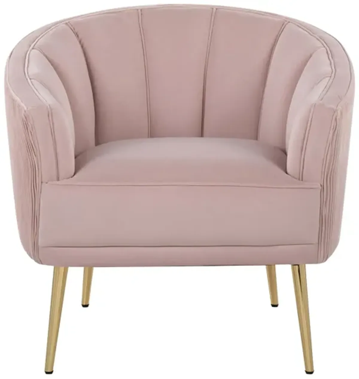 Tania Accent Chair in Blush Pink by Lumisource