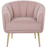 Tania Accent Chair in Blush Pink by Lumisource