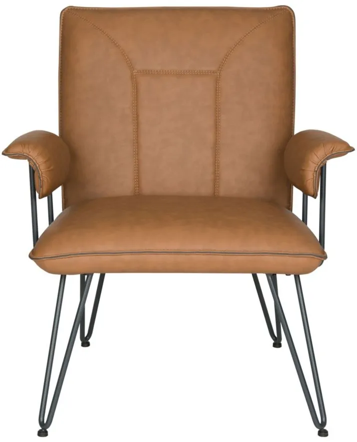 Johannes Arm Chair in CAMEL by Safavieh